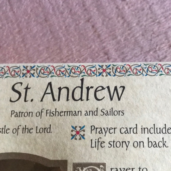 St Andrew- Patron Saint of Fishermen & Sailors Figurine NIB - Picture 7 of 10